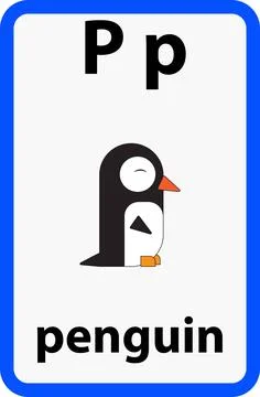 Alphabet flashcard Stock Illustration
