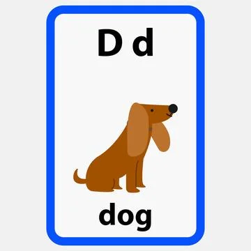 Alphabet flashcard Stock Illustration