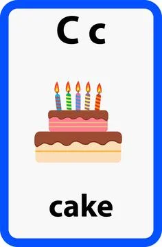 Alphabet flashcard Stock Illustration