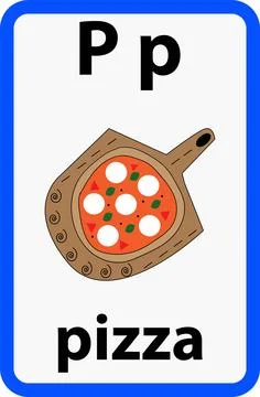 Alphabet flashcard Stock Illustration