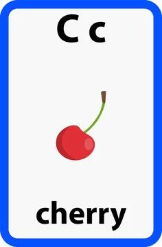 Alphabet flashcard Stock Illustration