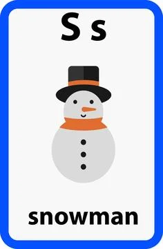 Alphabet flashcard Stock Illustration