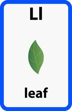 Alphabet flashcard Stock Illustration