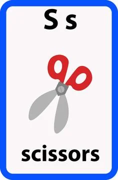 Alphabet flashcard Stock Illustration