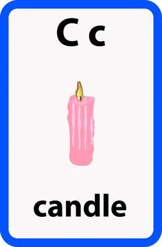 Alphabet flashcard Stock Illustration