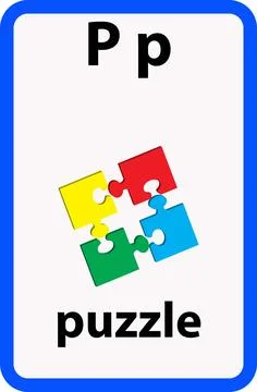 Alphabet flashcard Stock Illustration