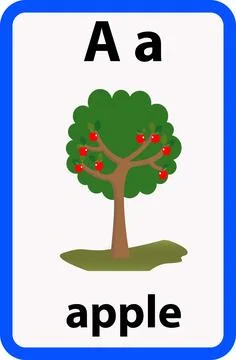 Alphabet flashcard Stock Illustration
