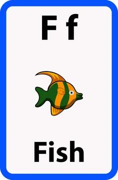 Alphabet flashcard Stock Illustration