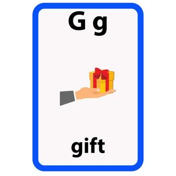Alphabet flashcard Stock Illustration