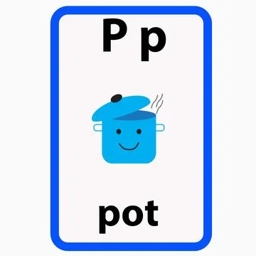 Alphabet flashcard Stock Illustration
