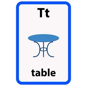 Alphabet flashcard Stock Illustration