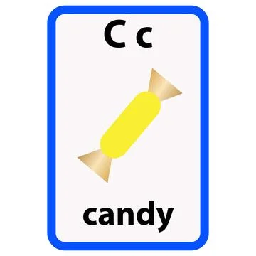 Alphabet flashcard Stock Illustration
