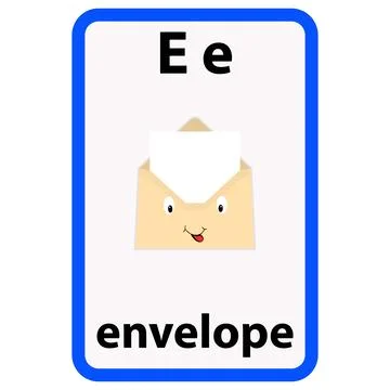 Alphabet flashcard Stock Illustration