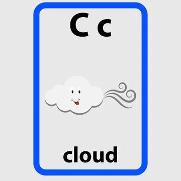 Alphabet flashcard Stock Illustration