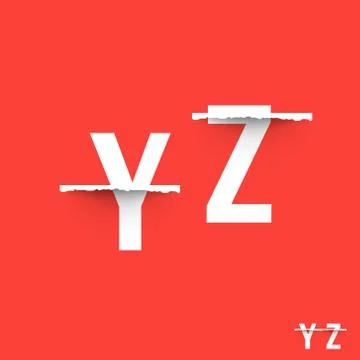 Alphabet font template Stock Illustration