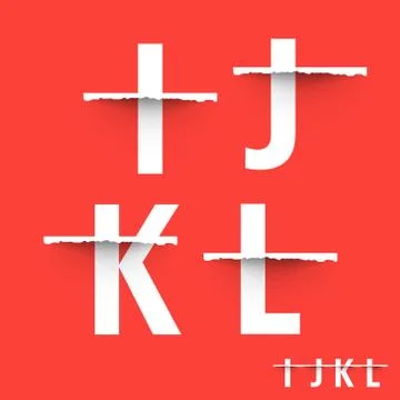 Alphabet font template Stock Illustration