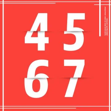 Alphabet font template Stock Illustration