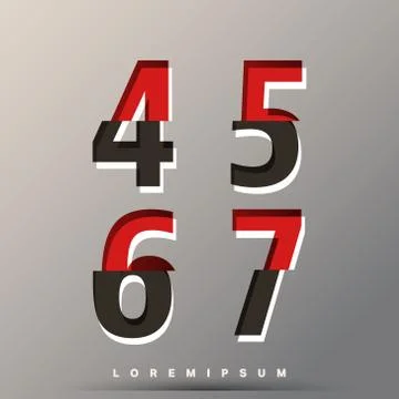 Alphabet font template Stock Illustration