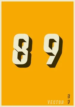 Alphabet font template Stock Illustration