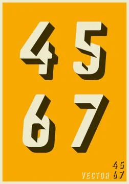Alphabet font template Stock Illustration