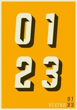 Alphabet font template Stock Illustration