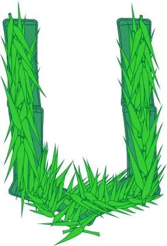 Alphabet font U Stock Illustration
