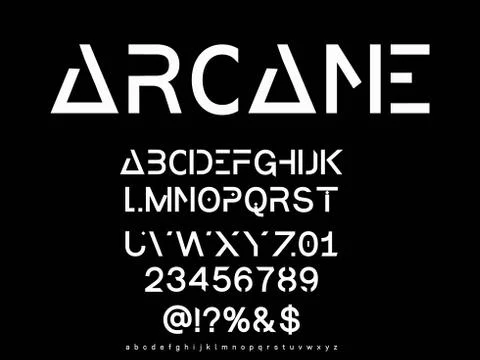 Alphabet font.Typeface.Script.Shadow Effect.Handcrafted handwritten vector la 库存插图