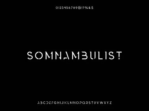 Alphabet font.Typeface..Script.Shadow Effect.Handcrafted handwritten vector l Illustrazione stock