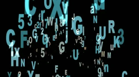 Alphabet Stock Footage 12423948