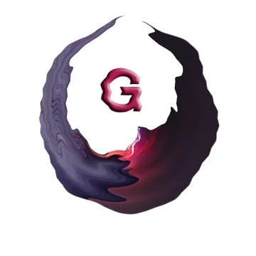 Alphabet G 3d effect design and white background Stock Illustration