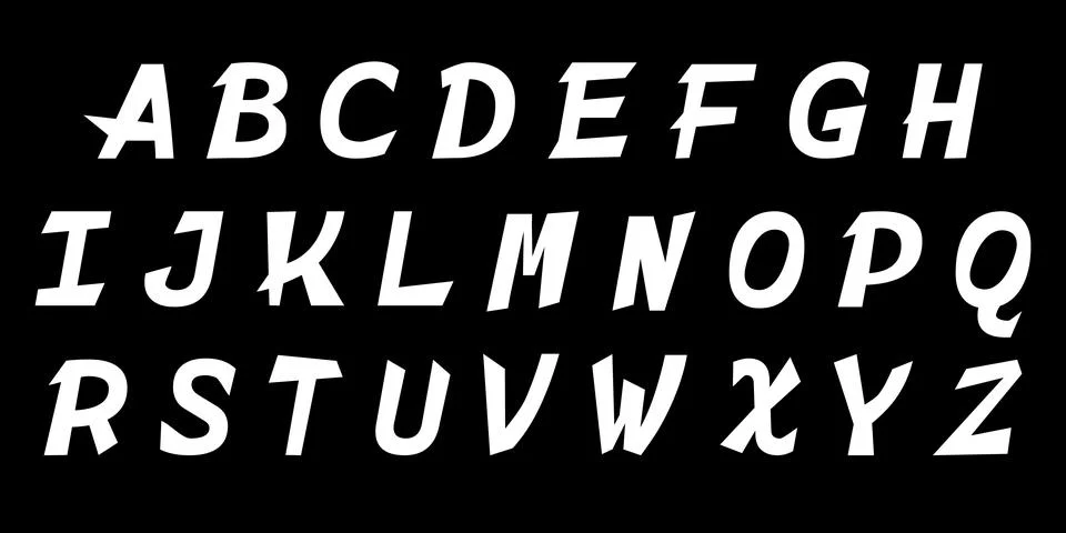 Alphabet in graffiti style. Vector EPS 10 Stock Illustration