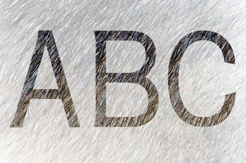 Alphabet on Granite Background Stock Photos