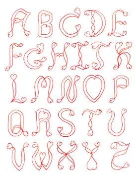 The alphabet hear Stock Illustration