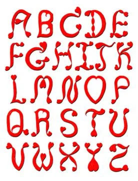 The alphabet hear Stock Illustration