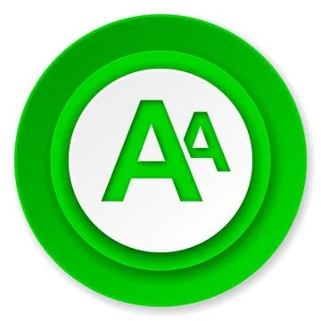 Alphabet icon. Stock Illustration