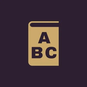 Alphabet icon. vector design. Library and ABC, Alphabet symbol. web. graphic Stock Illustration