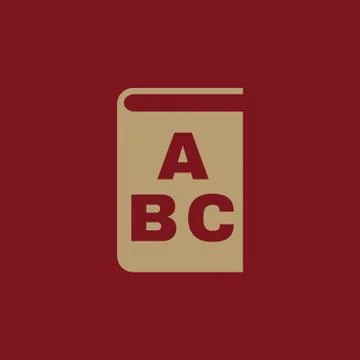 Alphabet icon. vector design. Library and ABC, Alphabet symbol. web. graphic Stock Illustration
