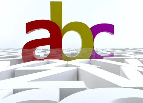 Alphabet Stock-Illustration