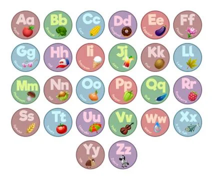 Alphabet Illustrazione stock