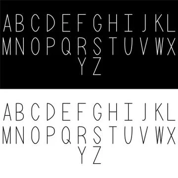 Alphabet Stock Illustration