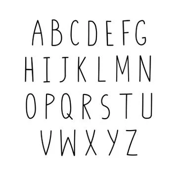 Alphabet Illustrazione stock