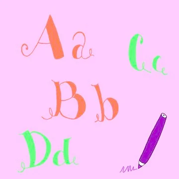 Alphabet Stock-Illustration