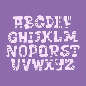 Alphabet Illustrazione stock