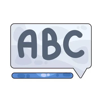 Alphabet illustration Stock Illustration