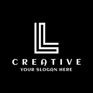 Alphabet Initial L letter Monogram logo. Initial L letter logo Stock Illustration