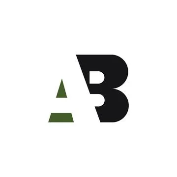 Alphabet Initials logo AB, BA, A and B Stock Illustration