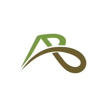 Alphabet Initials logo AB, BA, A and B Stock-Illustration