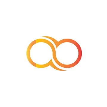 Alphabet Initials logo AB, BA, A and B Stock Illustration
