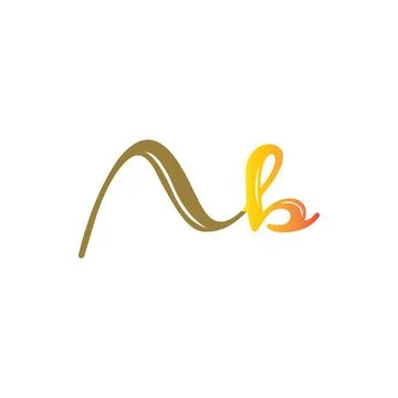 Alphabet Initials logo AB, BA, A and B Stock-Illustration