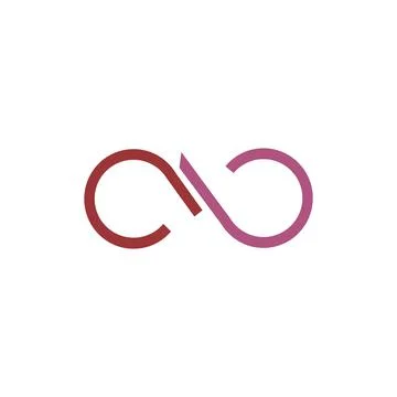 Alphabet Initials logo AB, BA, A and B Stock Illustration